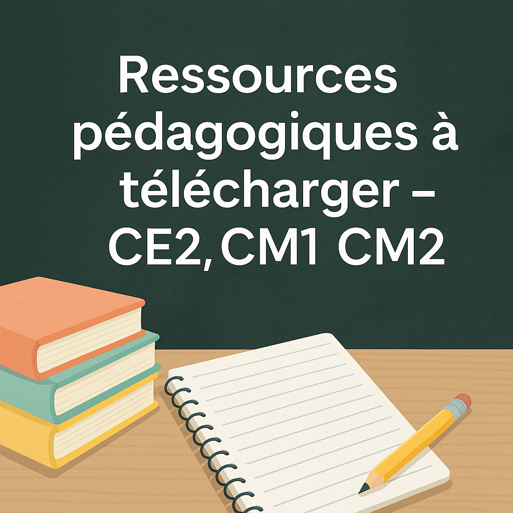 Ressources pédagogiques à télécharger - CE2 CM1 CM2