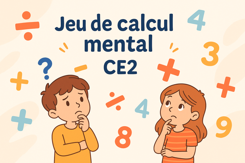Jeu De Calcul Mental CE2 En Ligne Gratuit